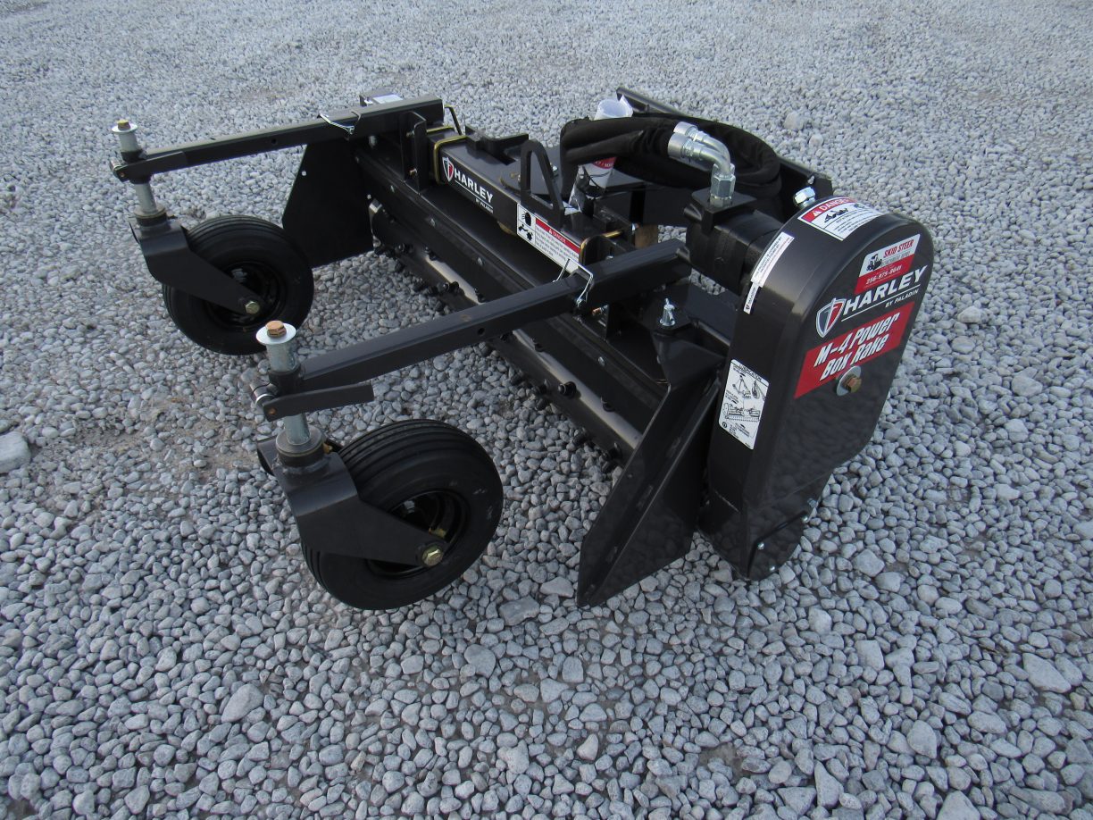 Harley Rake M4M Manual Angle Model Power Rake Skid Steer Attachment Depot