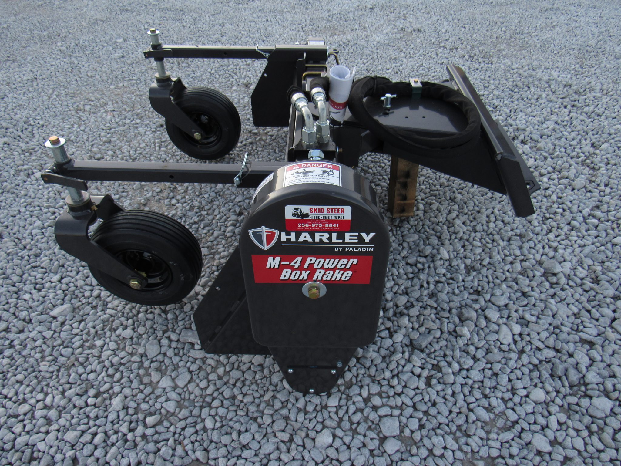 Harley Rake M4M Manual Angle Model Power Rake Skid Steer Attachment Depot
