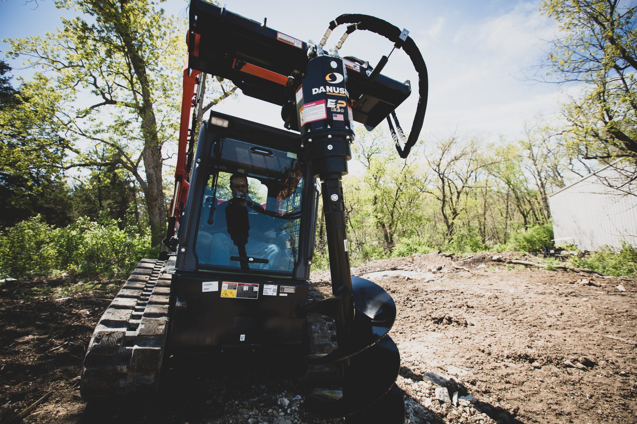 Danuser EP1530 Hex Auger Drive Unit Fits Skid Steer Quick Attach Skid