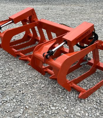 72″ Dual Cylinder Root Bucket Grapple Attachment with Grease Fittings Fits Skid Steer Quick Attach