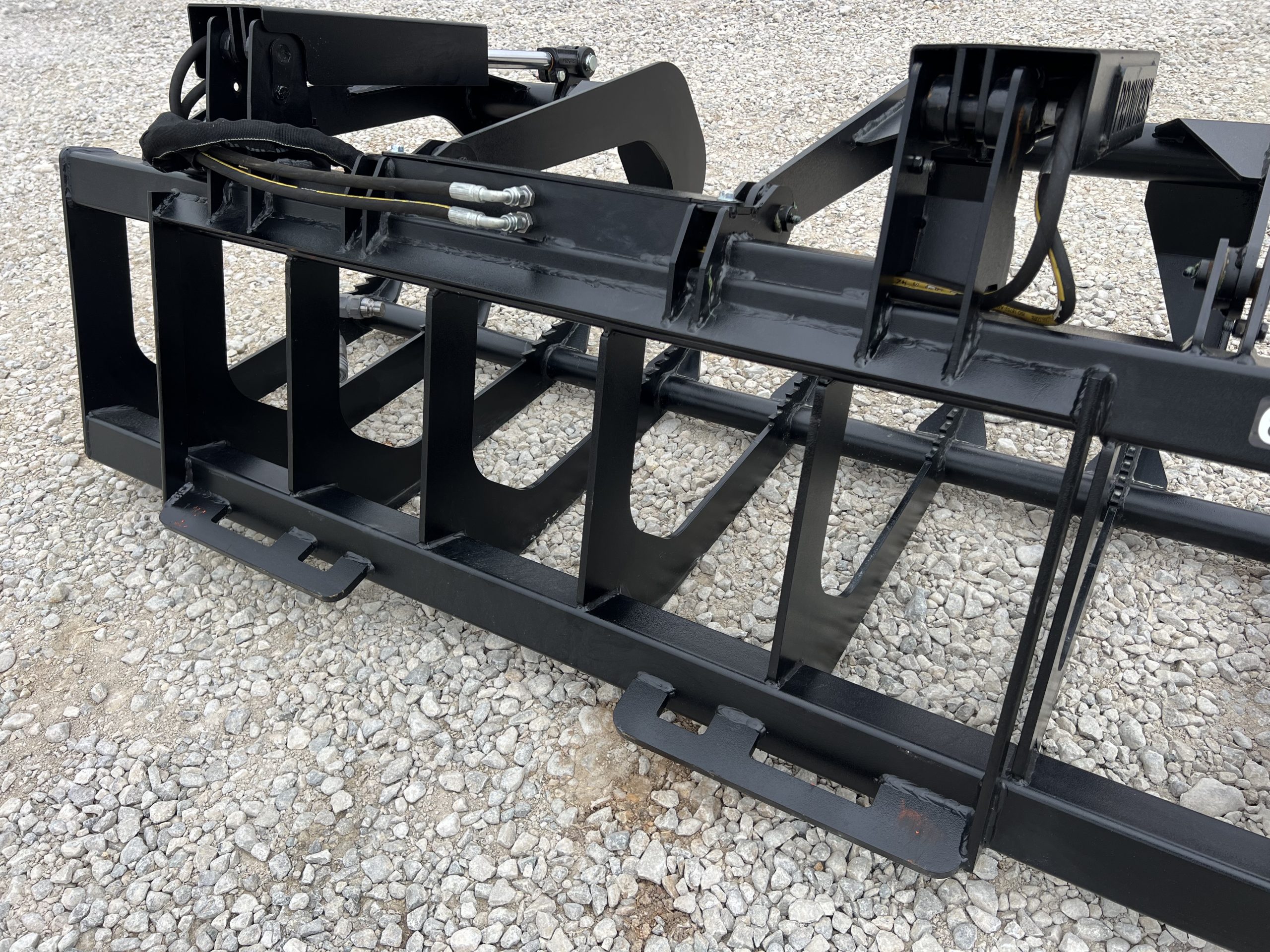66″ Dual Cylinder Root Bucket Grapple Attachment with Grease Fittings Fits Skid Steer Quick Attach - Image 13