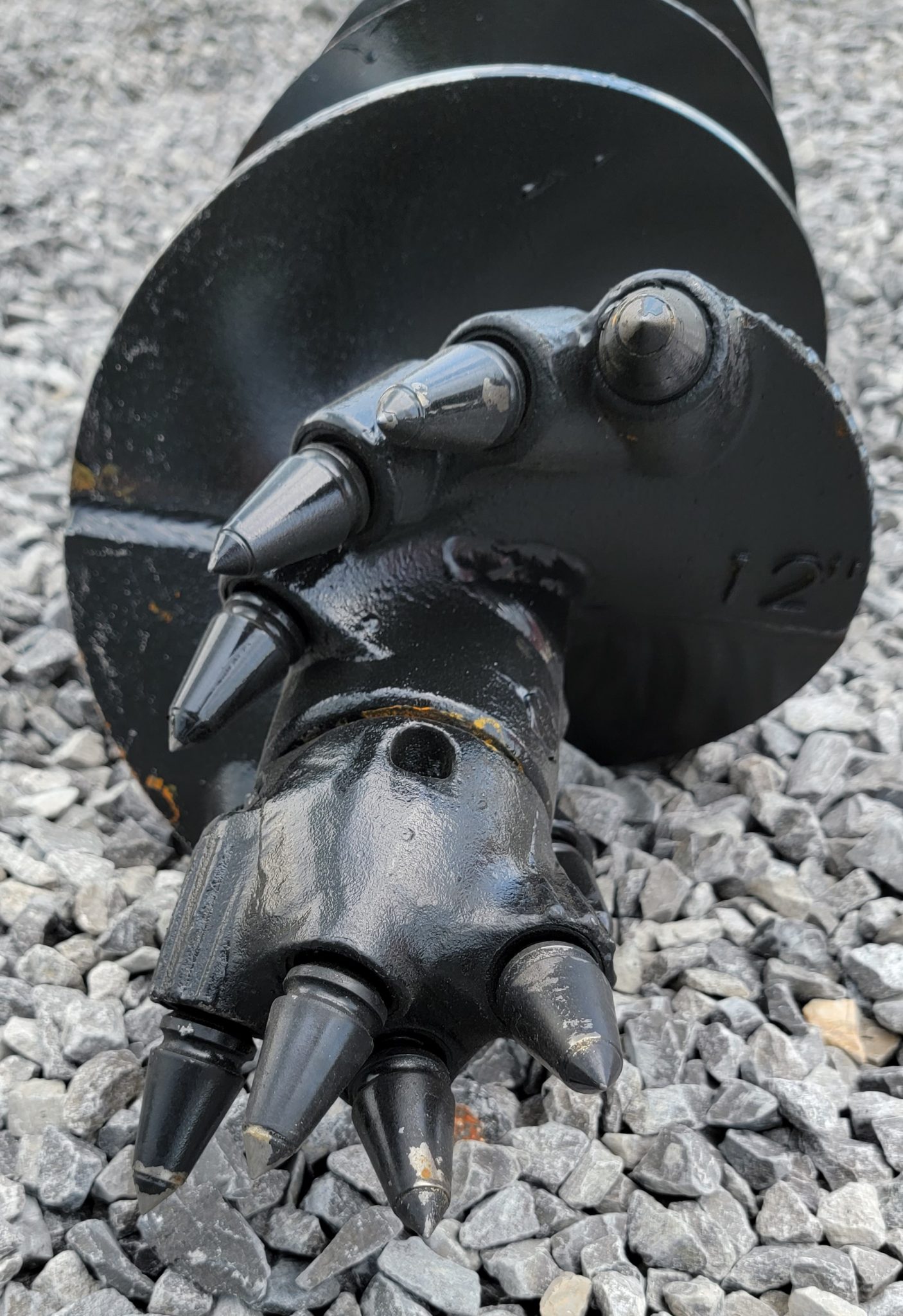 Danuser 4.5 X 48 Inch Bullet Rock Auger Bit - Hex Collar, Skid Steer Attachment - Model 200152, BH7004, USA Made