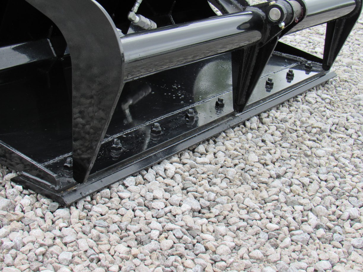 54″ Compact Tractor Single Cylinder Solid Bottom Bucket Grapple with