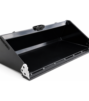 74" Severe Duty Low Profile Smooth Bucket with Bolt on Edge Attachment Fits Skid Steer