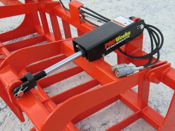 PRO Works 72" Compact Tractor Root Bucket Grapple Skid Steer Quick Attach Orange GP3072O