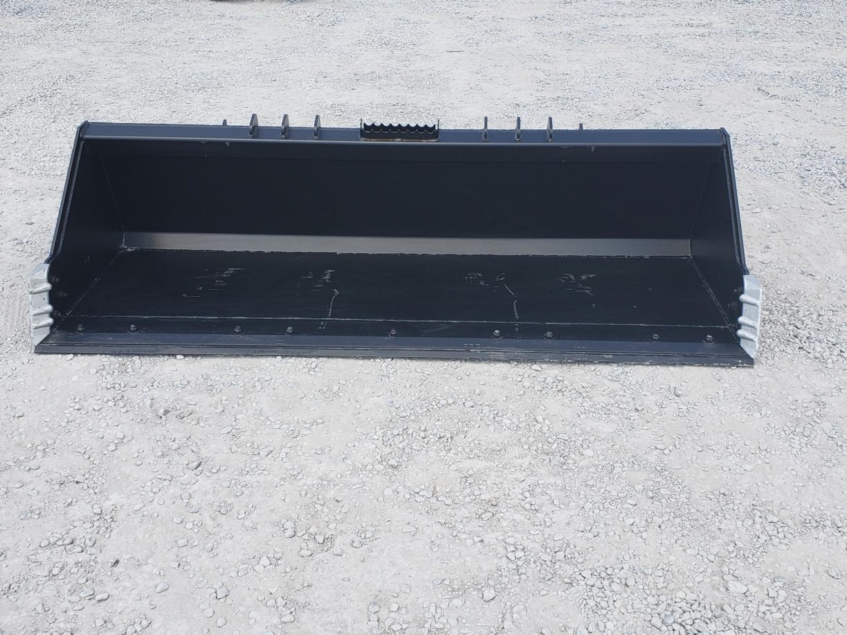 80″ Severe Duty Low Profile Smooth Bucket with Bolt on Edge and Side