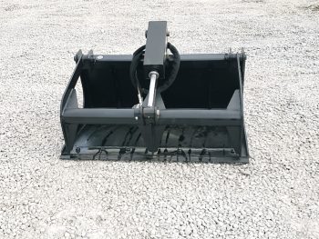 PRO Works 42" Smooth Bucket Grapple Single Cylinder with Bolt on Edge Bobcat MT Attachment GBT442