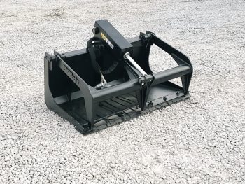 PRO Works 42" Smooth Bucket Grapple Single Cylinder with Bolt on Edge Bobcat MT Attachment GBT442