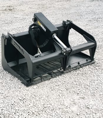 PRO Works 42" Smooth Bucket Grapple Single Cylinder with Bolt on Edge Bobcat MT Attachment GBT442