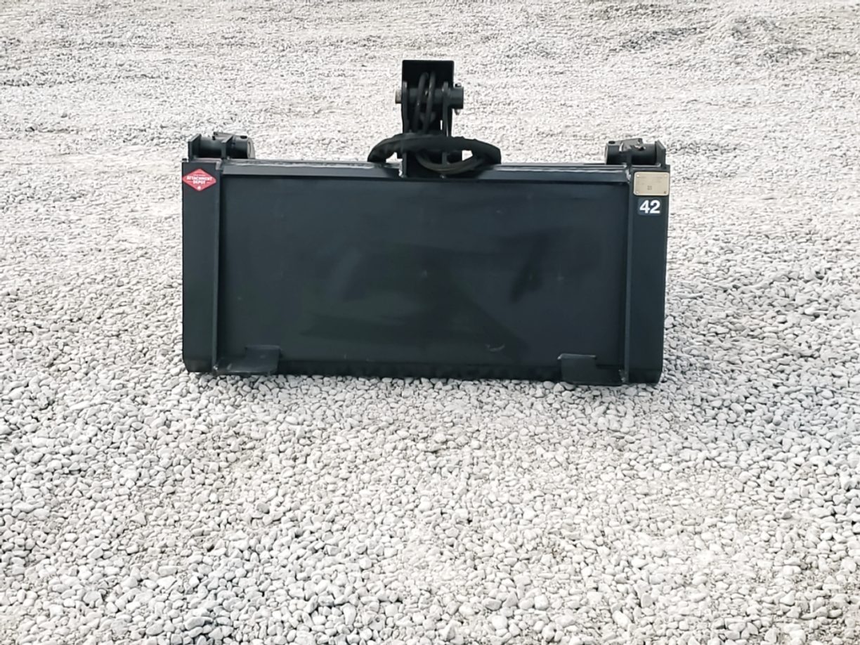 42″ Heavy Duty Smooth Bucket Grapple Attachment Fits Mini Skid Steer