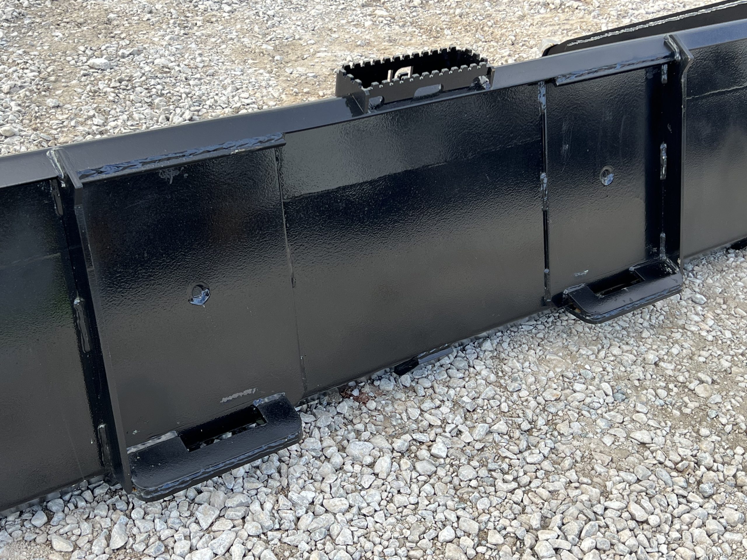 80" Severe Duty Low Profile Smooth Bucket with Bolt on Edge and Side Cutters Attachment Fits Skid Steer - Image 11