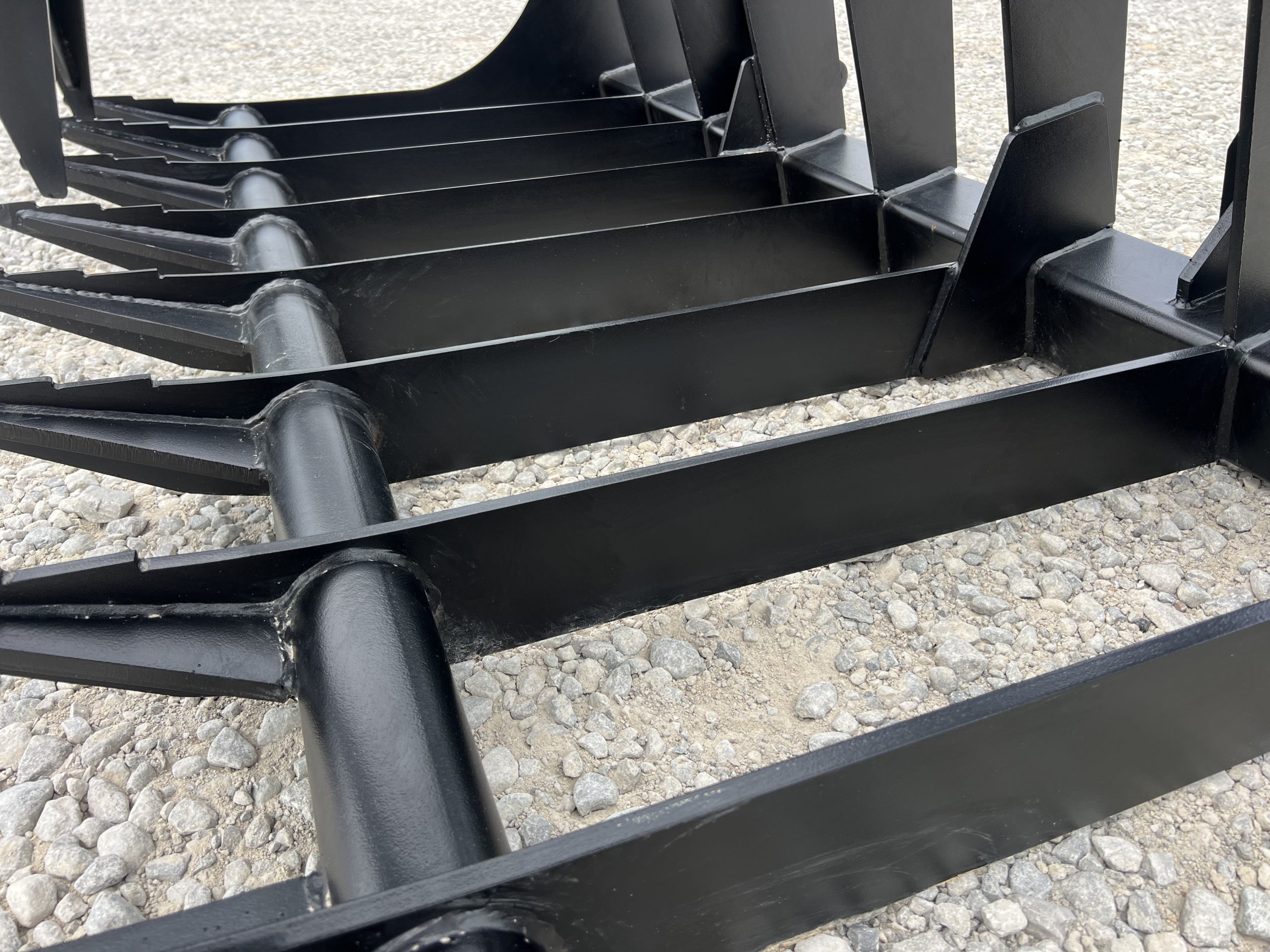 72" Heavy Duty Dual Cylinder Root Bucket Grapple Attachment Fits Euro Global Quicke Loader - Image 11
