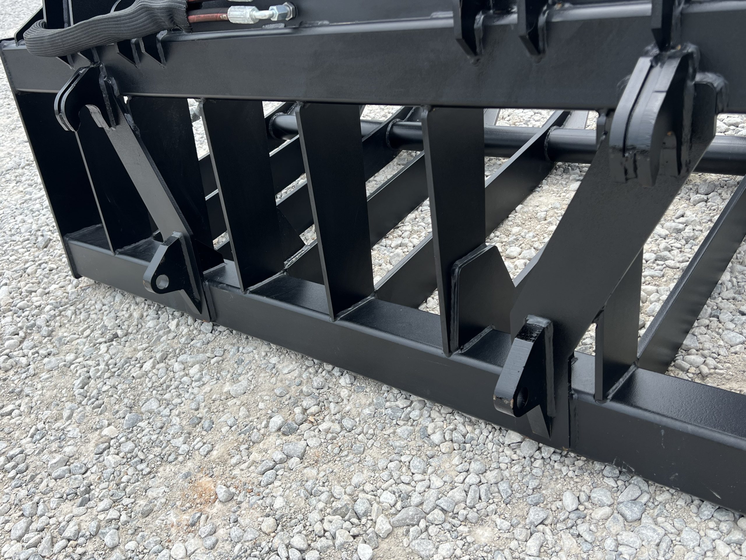 72" Heavy Duty Dual Cylinder Root Bucket Grapple Attachment Fits Euro Global Quicke Loader - Image 13