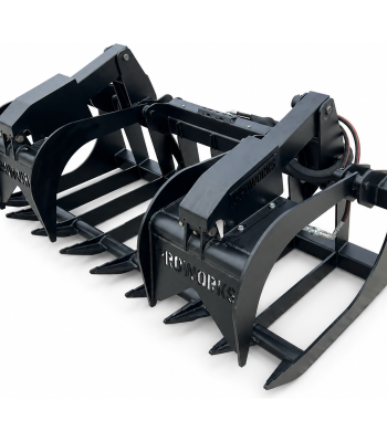 72" Heavy Duty Dual Cylinder Root Bucket Grapple Attachment Fits Euro Global Quicke Loader