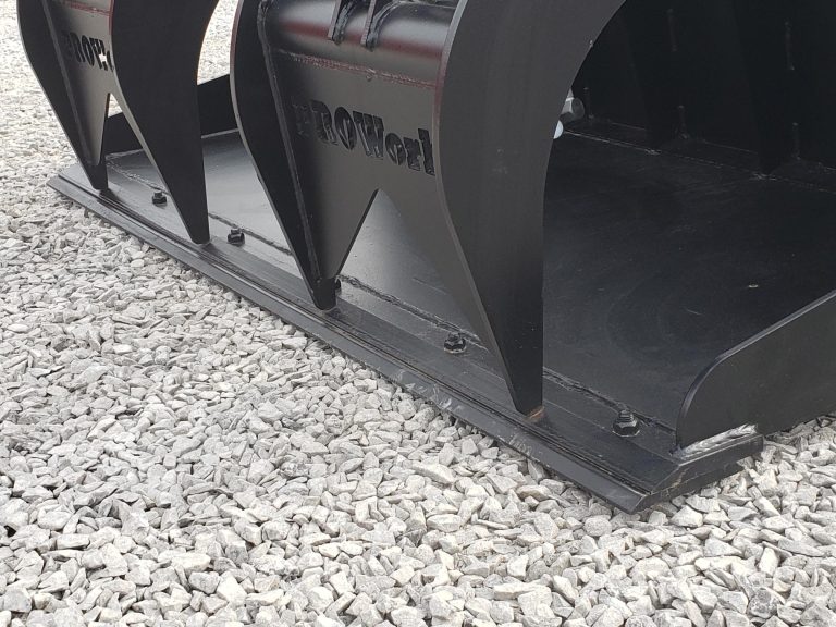 84″ Severe Duty Solid Bottom Bucket Grapple with BoltonEdge Fits Skid