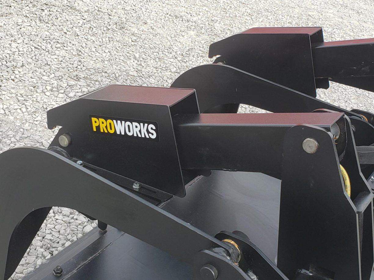 66″ Severe Duty Solid Bottom Bucket Grapple with BoltonEdge Fits Skid