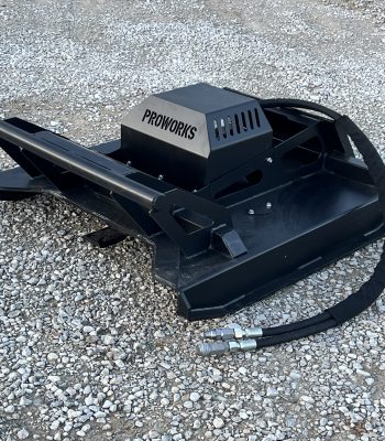 PROWORKS 42" 3 Blade Open Front Brush Cutter Rotary Mower Attachment Fits Mini Skid Steer