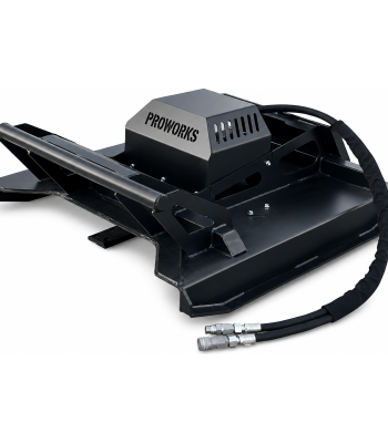 PROWORKS 42″ Open Front Mini Skid Steer Brush Cutter – 3 Blade Direct Drive
