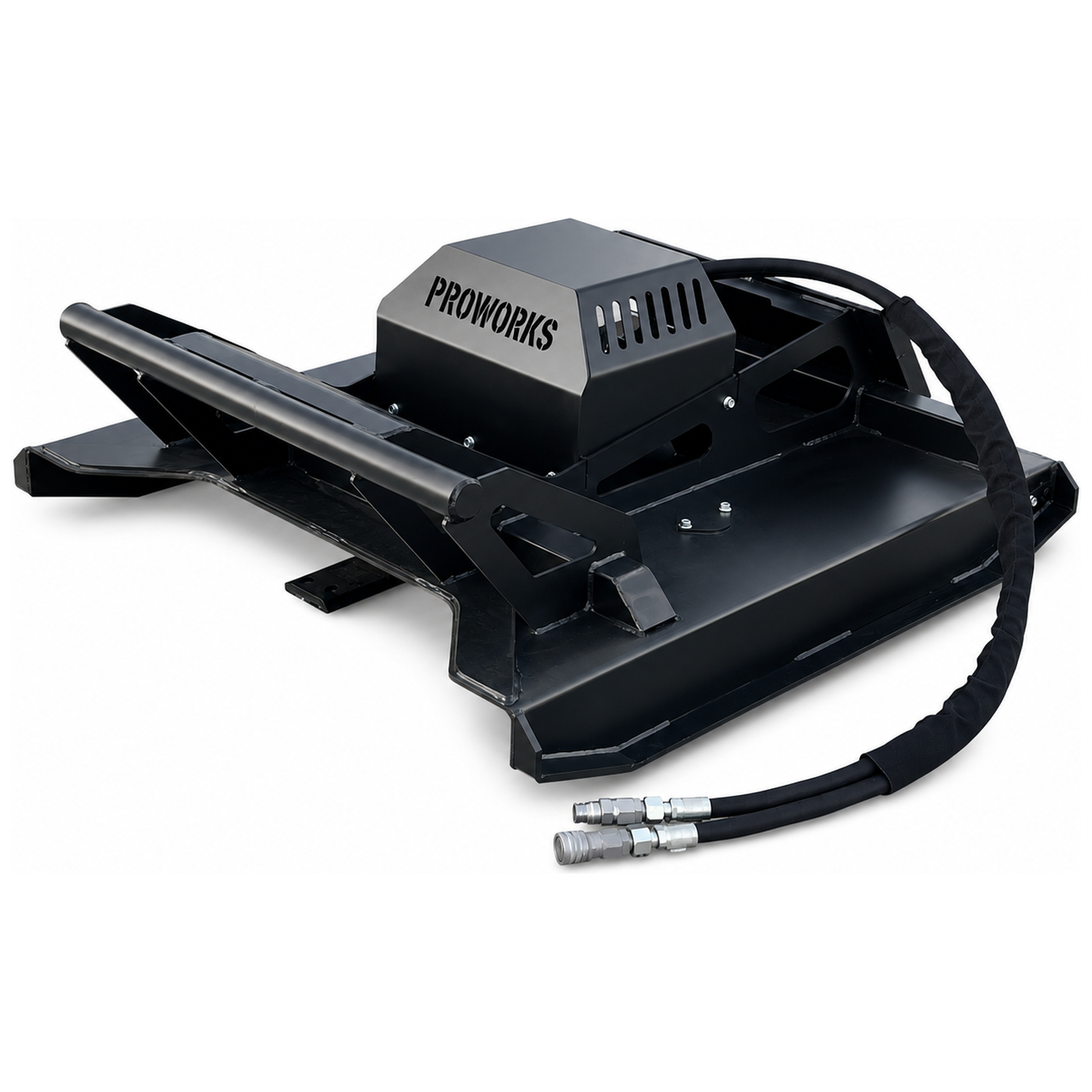 PROWORKS 42″ Open Front Mini Skid Steer Brush Cutter – 3 Blade Direct Drive