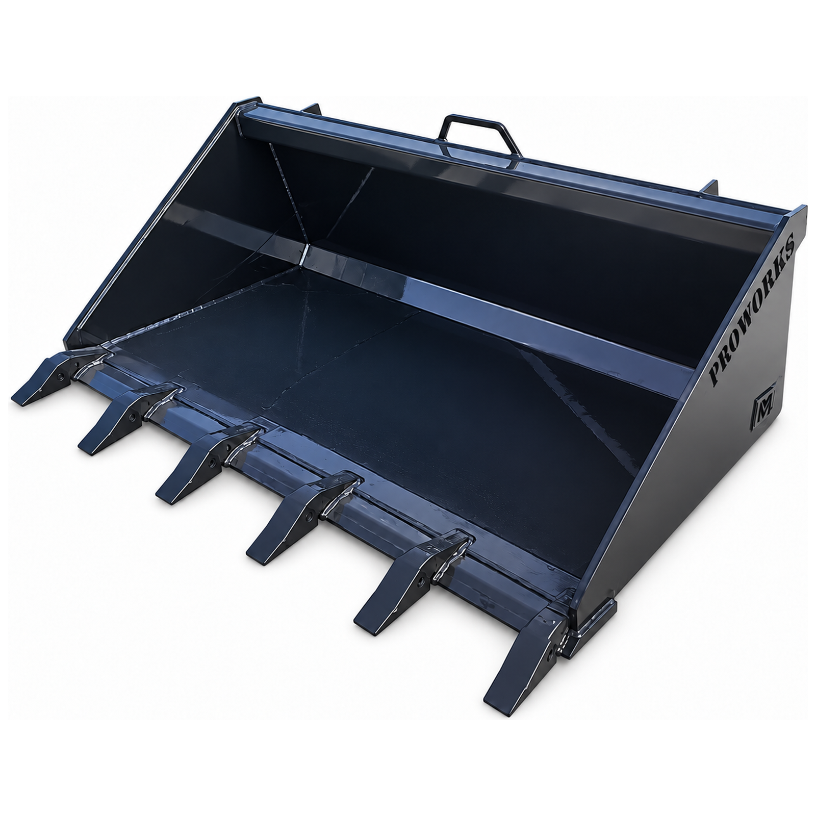 PROWORKS 60″ Standard Duty Low Profile Skid Steer Tooth Bucket