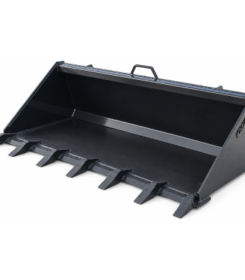 PROWORKS 68″ Standard Duty Low Profile Skid Steer Tooth Bucket