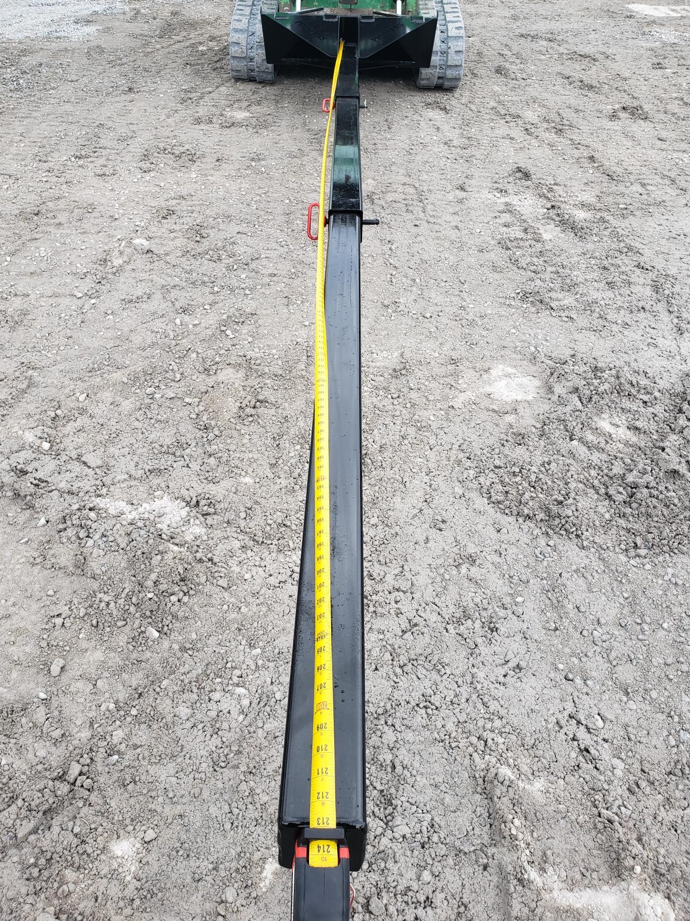 PROWORKS 18′ Manual Telescopic Boom Pole Skid Steer Quick Attach Skid