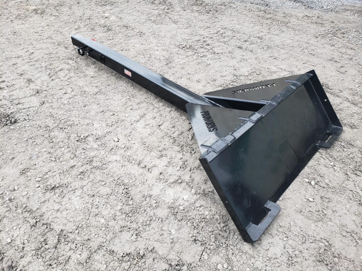 PROWORKS 18′ Manual Telescopic Boom Pole Skid Steer Quick Attach Skid