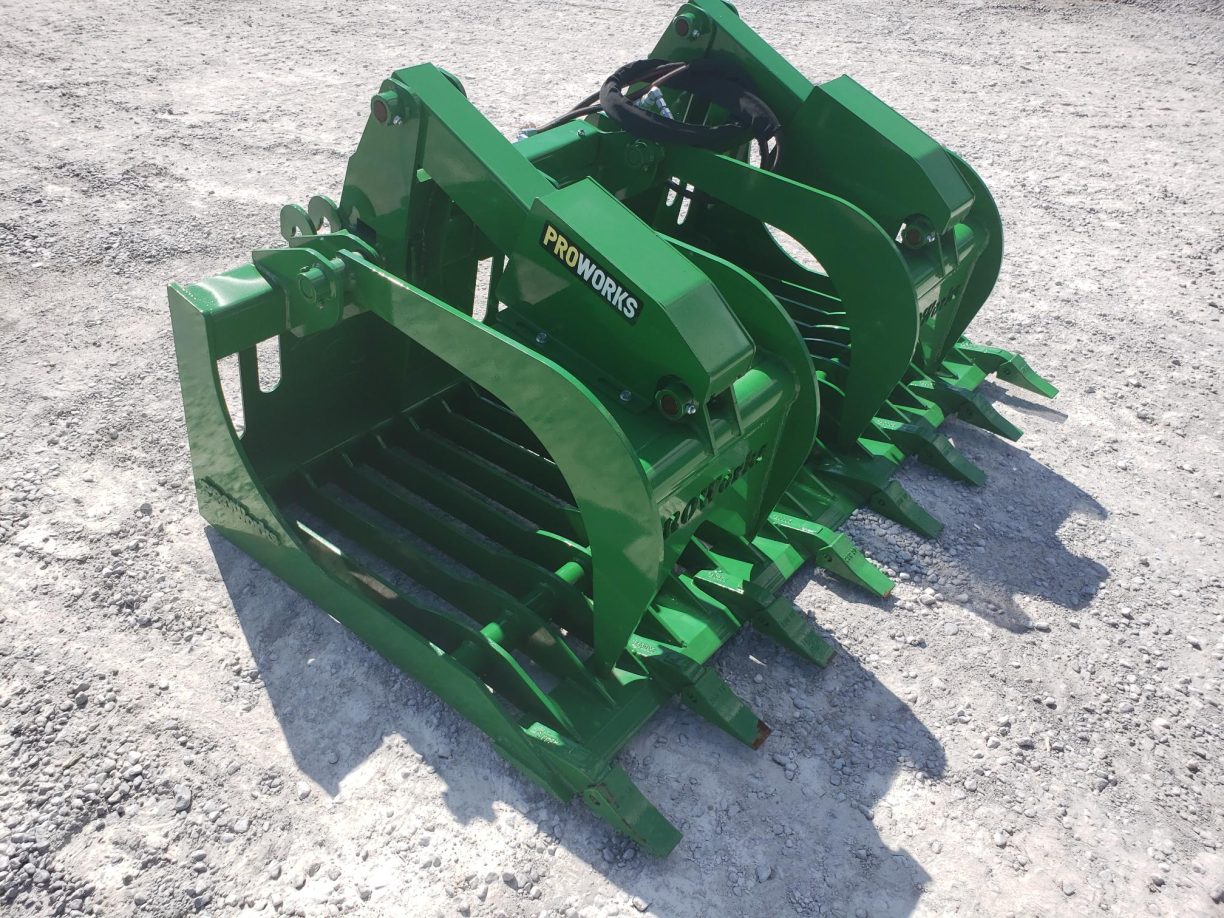 66″ Severe Duty Rock Bucket Grapple with Teeth Fits John Deere Loader ...