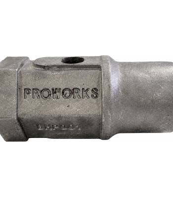 PROWORKS 2'' Female Hex Auger Bit Repair Hub Weld On Replacement Collar 3/4'' Pin