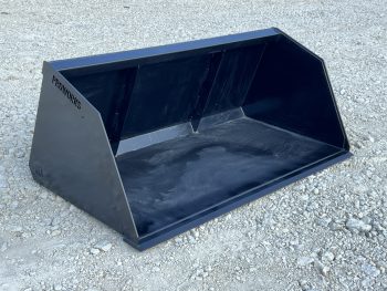 84" Snow Mulch Litter Light Material High Capacity Bucket Fits Skid Steer - Image 2