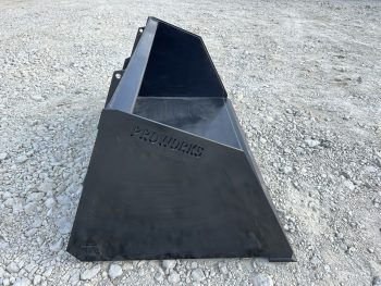 84" Snow Mulch Litter Light Material High Capacity Bucket Fits Skid Steer - Image 3