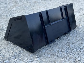 84" Snow Mulch Litter Light Material High Capacity Bucket Fits Skid Steer - Image 6