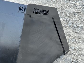 84" Snow Mulch Litter Light Material High Capacity Bucket Fits Skid Steer - Image 11