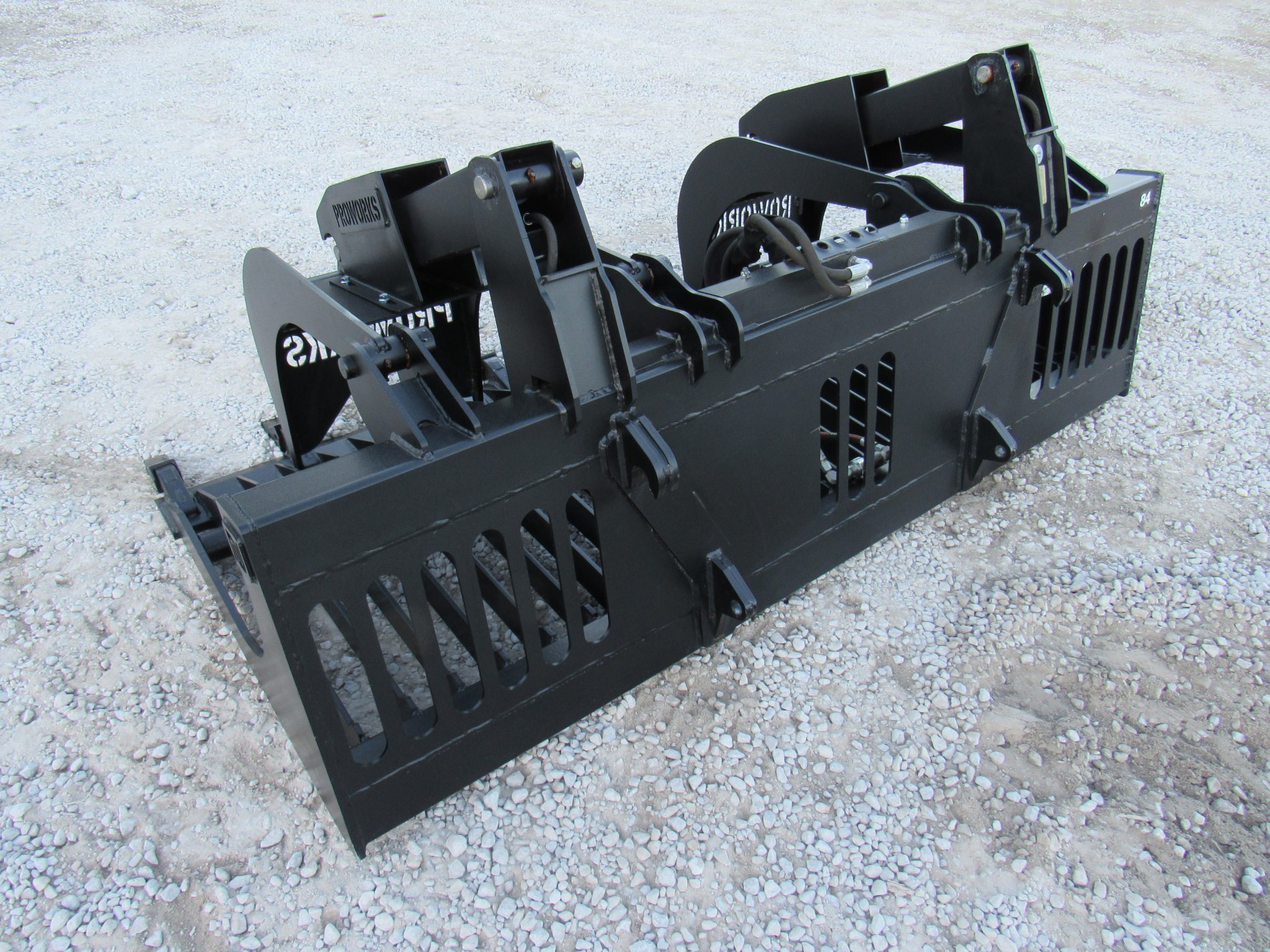 84″ Severe Duty Rock Bucket Grapple with Teeth Fits Euro Global Quicke