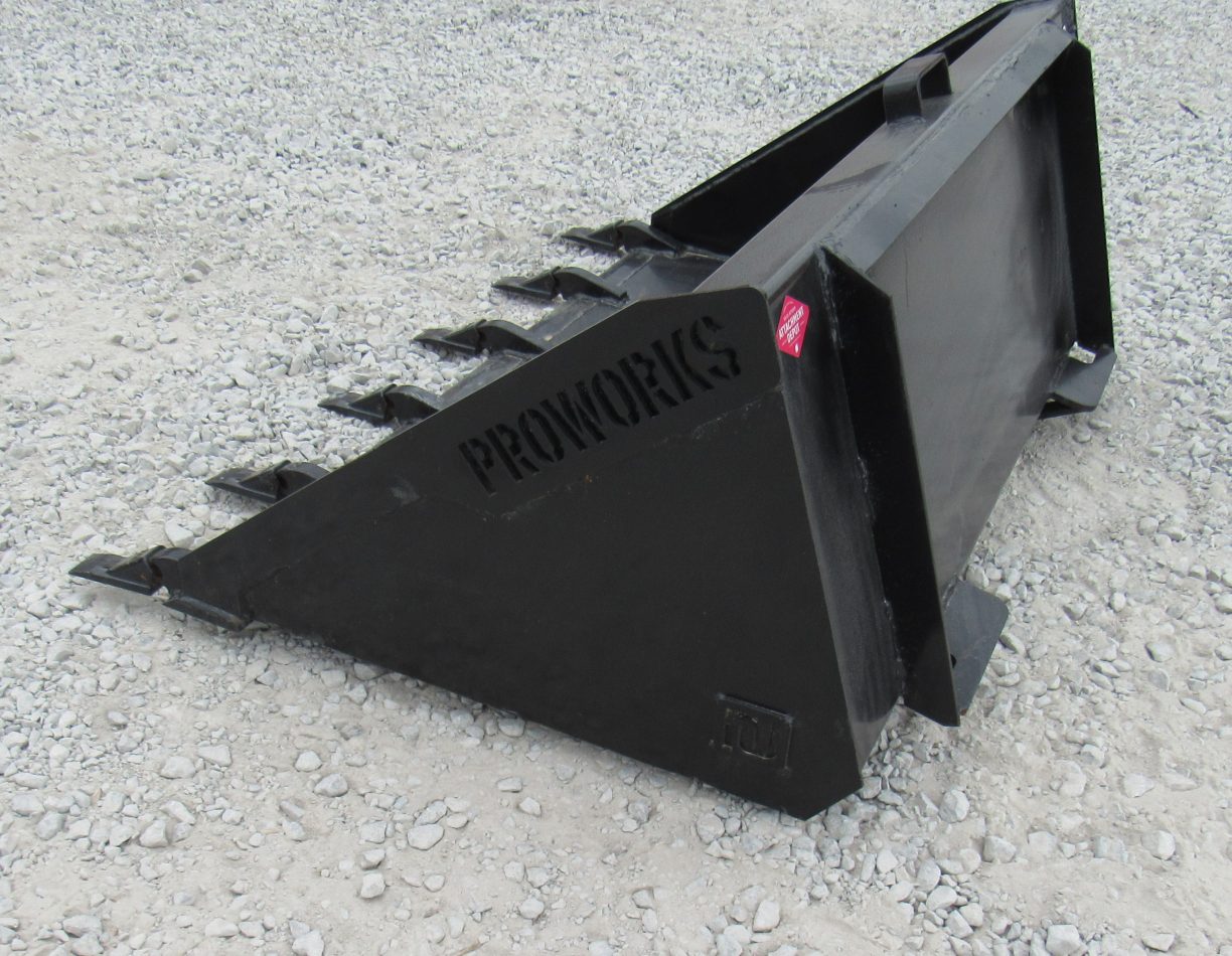 PROWORKS 48″ Low Profile Tooth Bucket Attachment Fits Bobcat MT MT50 ...