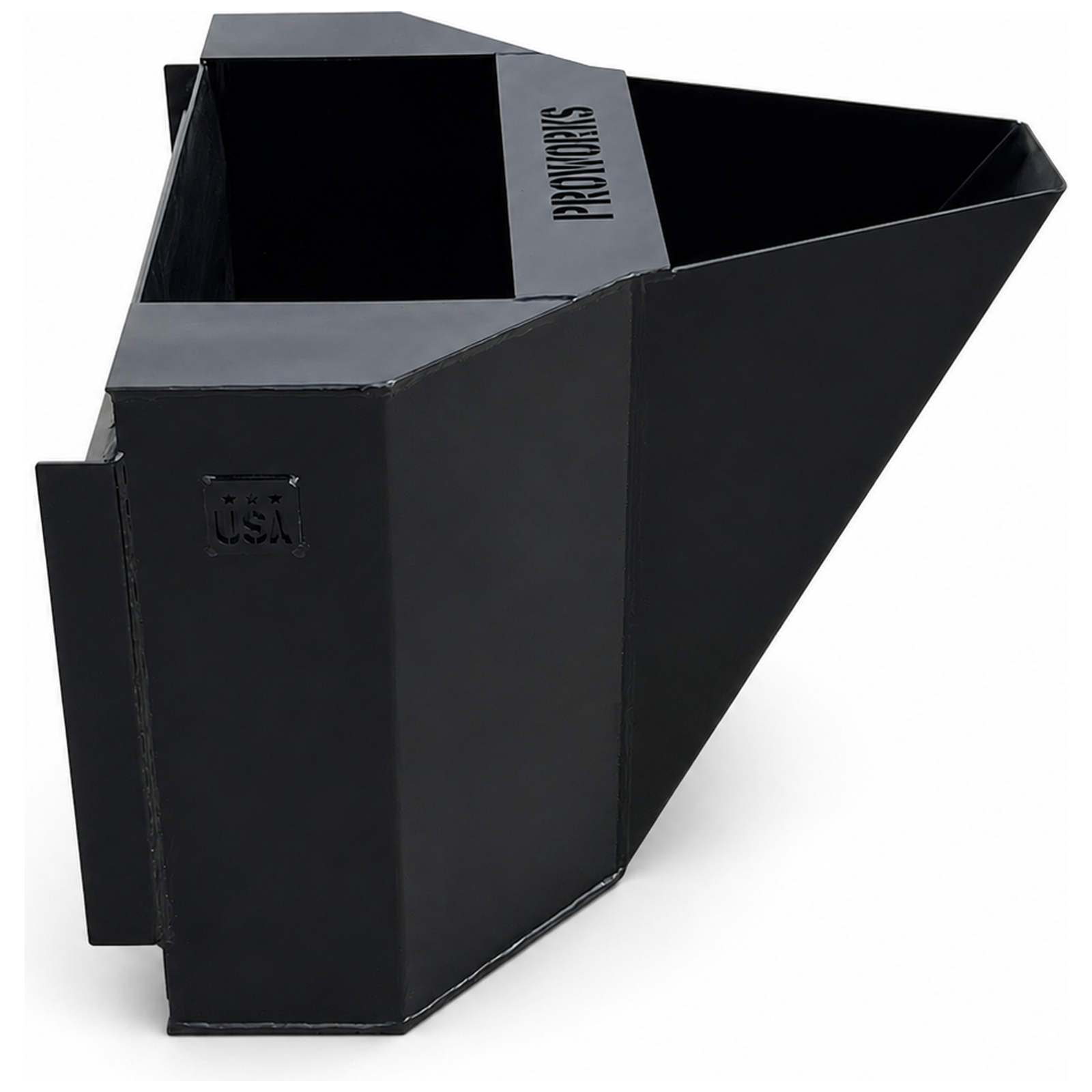 PROWORKS 1/4 Cubic Yard Concrete Dispensing Bucket Attachment Fits Bobcat MT100 MT55 Mini Skid Steer - Image 4