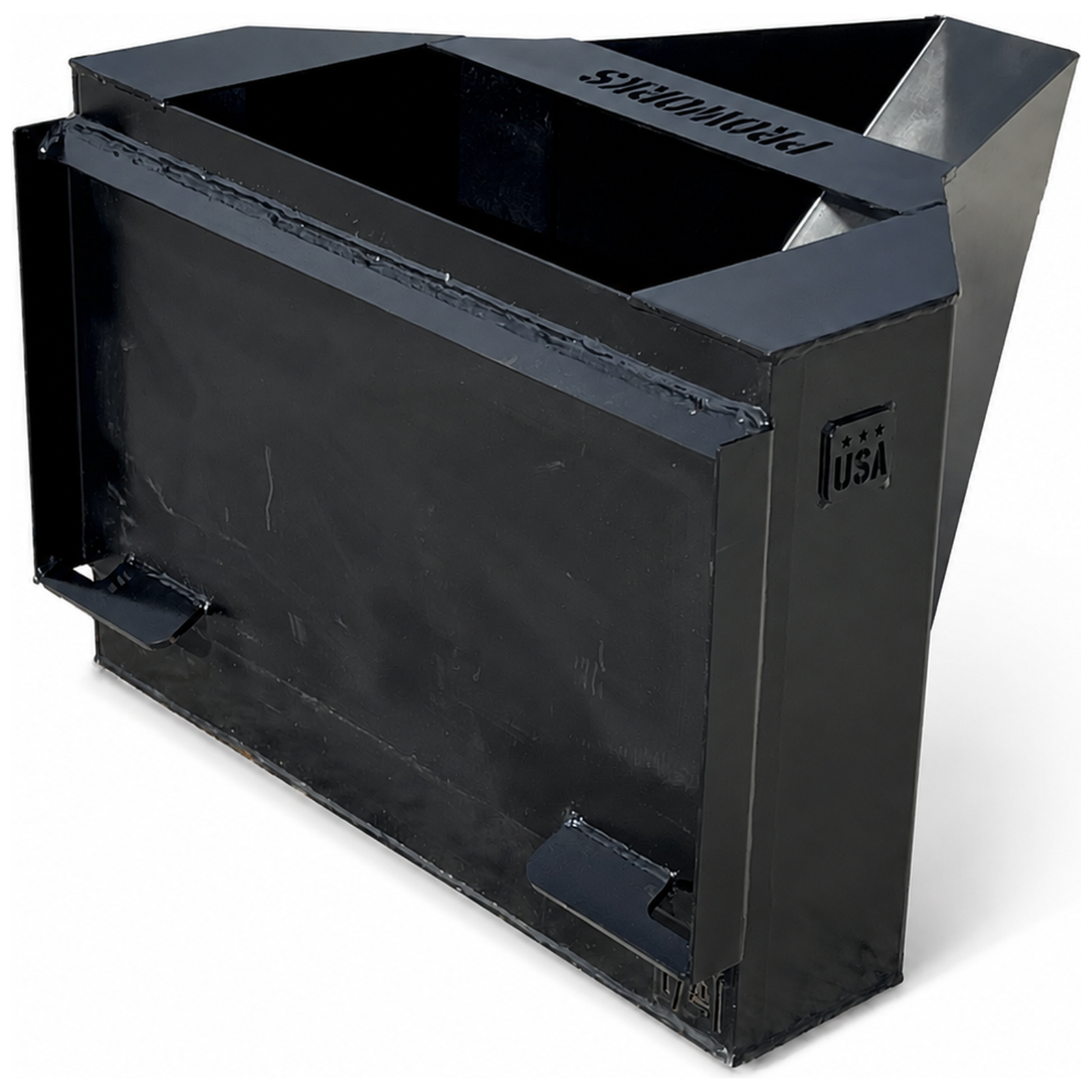PROWORKS 1/4 Cubic Yard Concrete Dispensing Bucket Attachment Fits Bobcat MT100 MT55 Mini Skid Steer - Image 7