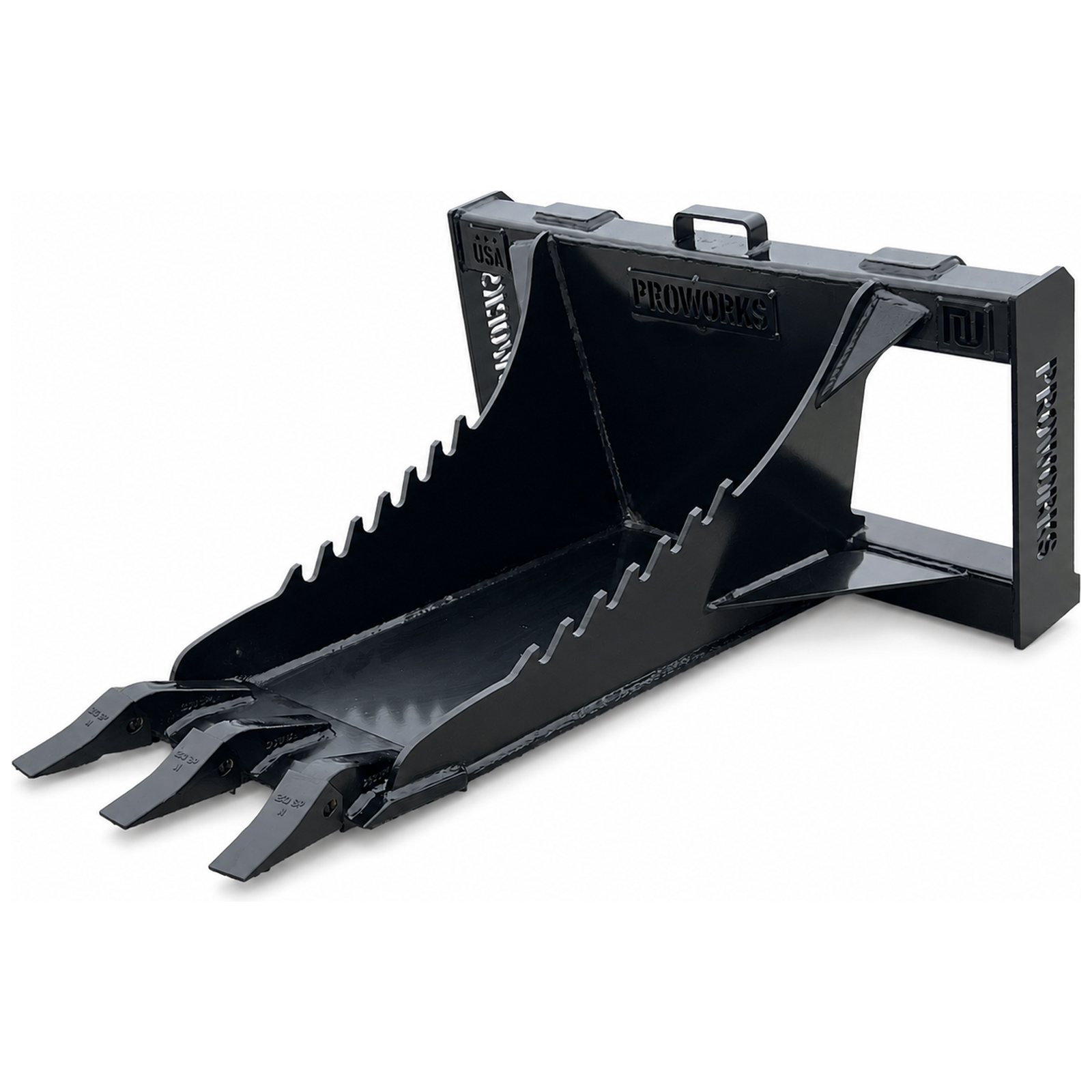 PROWORKS Stump Bucket Attachment Fits Bobcat MT100 MT55 453 463 S70 Mini Skid Steer