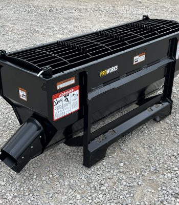 PROWorks 1/2 Yard Auger Mixer Mixing Discharge Bucket Attachment Fits Skid Steer Loader