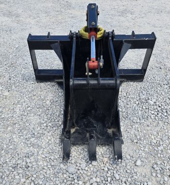 Heavy Duty Stump Bucket Grapple Attachment with Teeth Fits Skid Steer Quick Attach - Image 5
