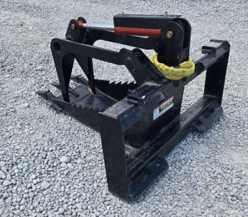 Heavy Duty Stump Bucket Grapple Attachment with Teeth Fits Skid Steer Quick Attach - Image 9