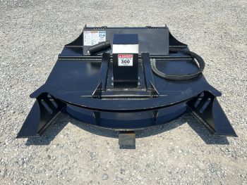72" High Flow Direct Drive 3 Blade Brush Cutter With Mulching Teeth Attachment Fits Skid Steer - Image 2