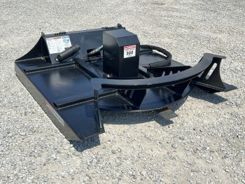 72" High Flow Direct Drive 3 Blade Brush Cutter With Mulching Teeth Attachment Fits Skid Steer - Image 3