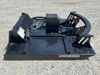 72" High Flow Direct Drive 3 Blade Brush Cutter With Mulching Teeth Attachment Fits Skid Steer - Image 5