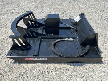 72" High Flow Direct Drive 3 Blade Brush Cutter With Mulching Teeth Attachment Fits Skid Steer - Image 6