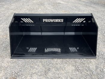 84" Snow Litter Light Material With Window Bucket Attachment Fits Skid Steer Quick Attach - Image 2