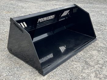 84" Snow Litter Light Material With Window Bucket Attachment Fits Skid Steer Quick Attach - Image 3