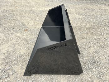 84" Snow Litter Light Material With Window Bucket Attachment Fits Skid Steer Quick Attach - Image 8