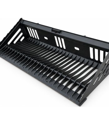 PROWORKS 84″ Heavy Duty Skeleton Rock Bucket Smooth Edge Skid Steer Quick Attach