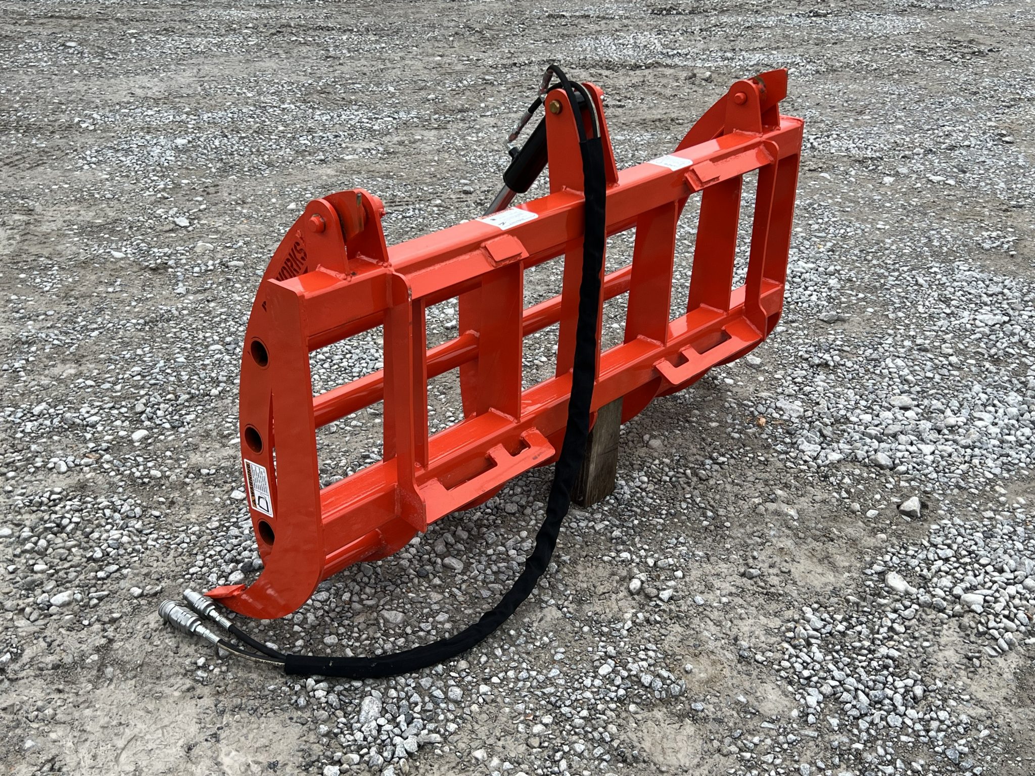 60″ Compact Tractor Root Rake Clam Grapple Attachment Fits Skid Steer ...